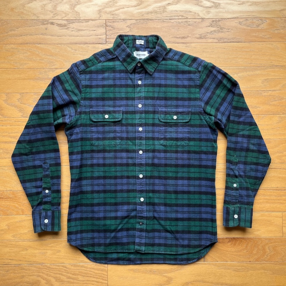 Taylor Stitch Yosemite Shirt in Blackwatch Plaid Size 40
